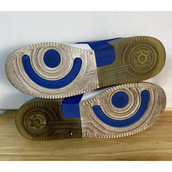 Nike Air Force 1 React Men’s Size 12, White Light Photo Blue Sneakers DH7615-101 - Picture 6 of 7